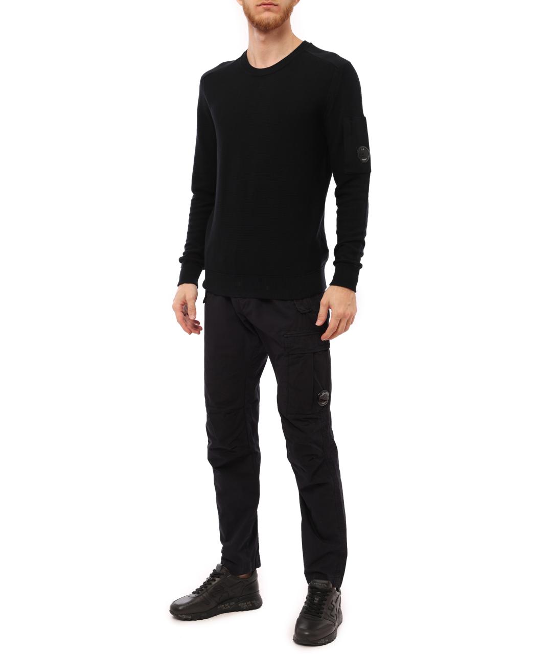 CP COMPANY Темно-синий хлопковый джемпер / свитер, фото 2