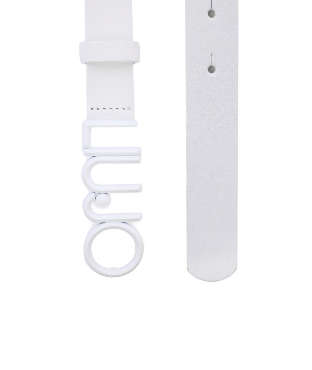 LIU JO Белый кожаный ремень, фото 2