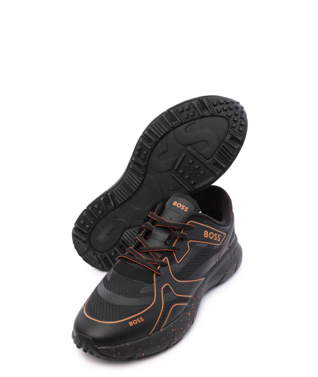 HUGO BOSS Черные высокие кроссовки / кеды, фото 5