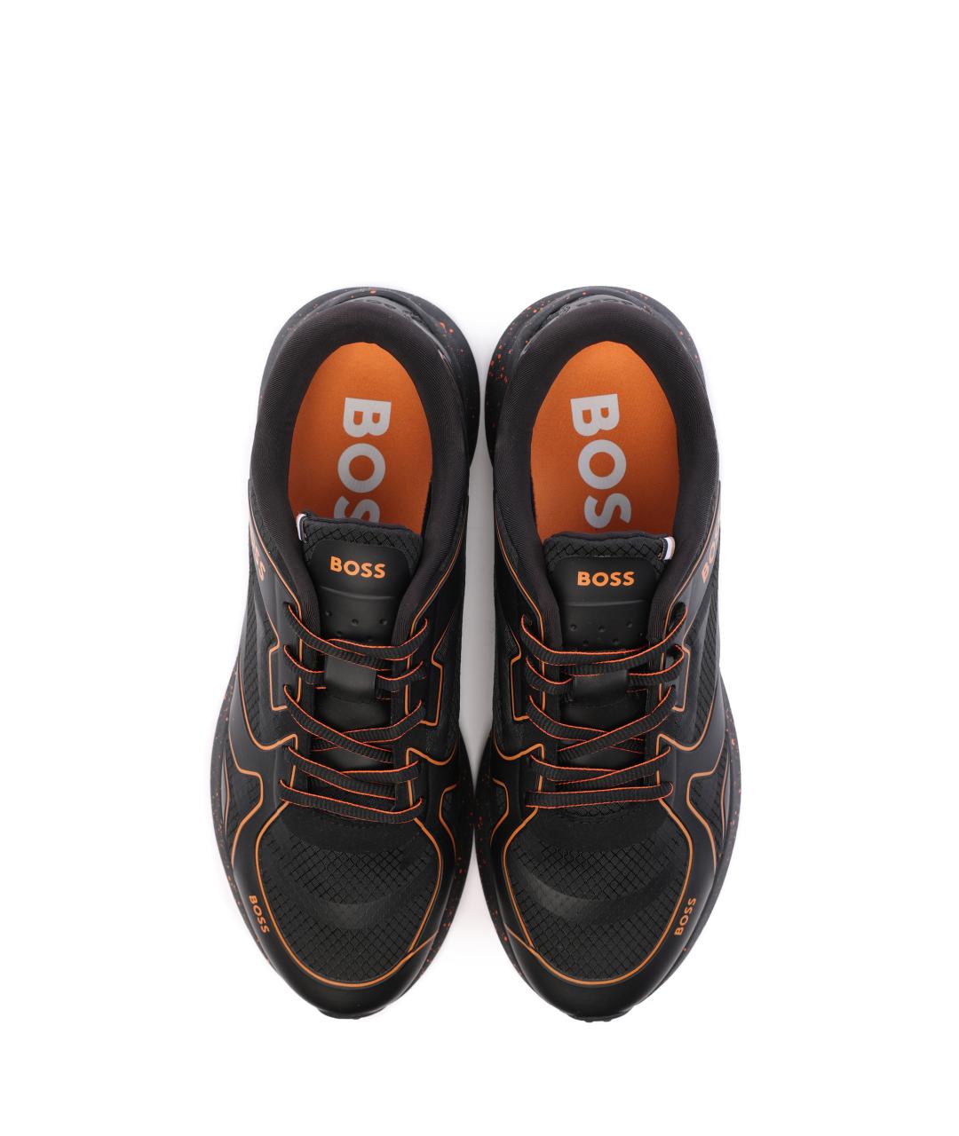 HUGO BOSS Черные высокие кроссовки / кеды, фото 4