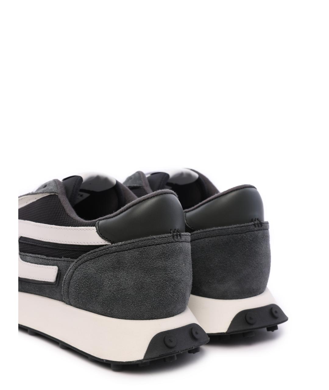 DIESEL Серые замшевые низкие кроссовки / кеды, фото 6