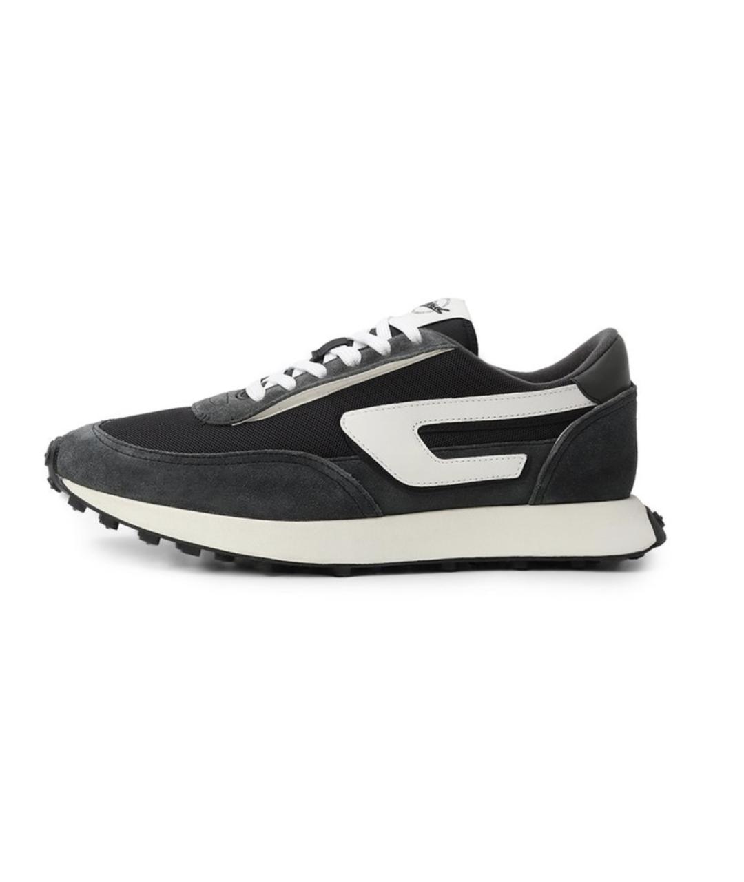 DIESEL Серые замшевые низкие кроссовки / кеды, фото 8