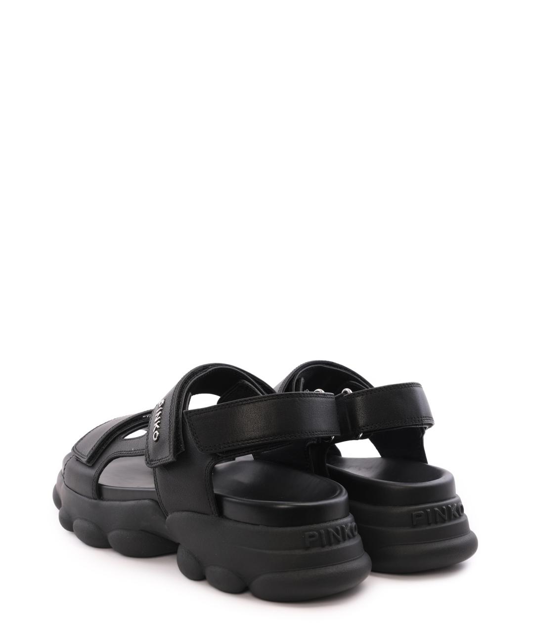 PINKO Черные сандалии, фото 3