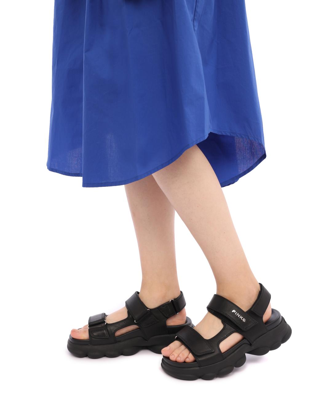 PINKO Черные сандалии, фото 7