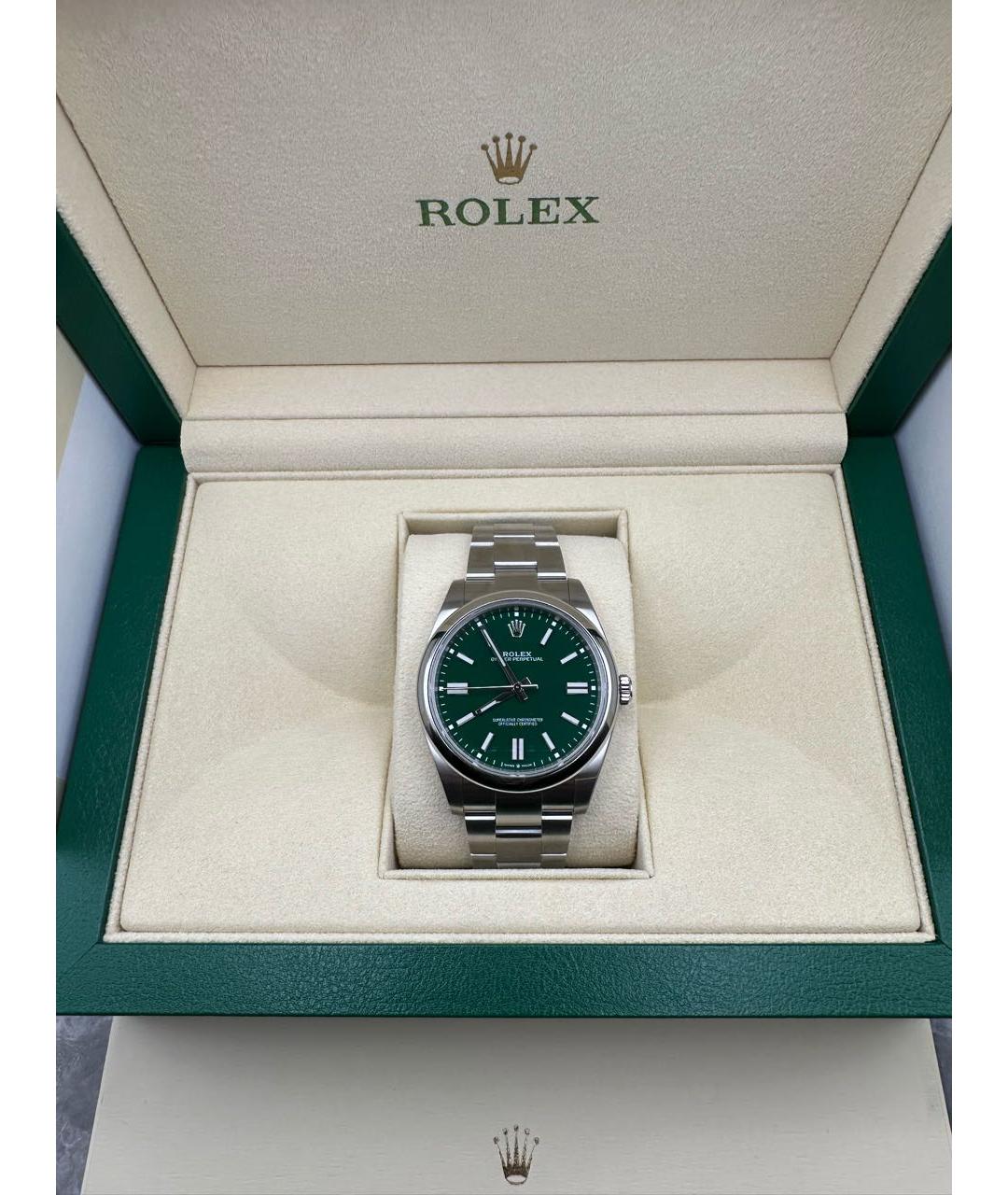 ROLEX Зеленые часы, фото 5