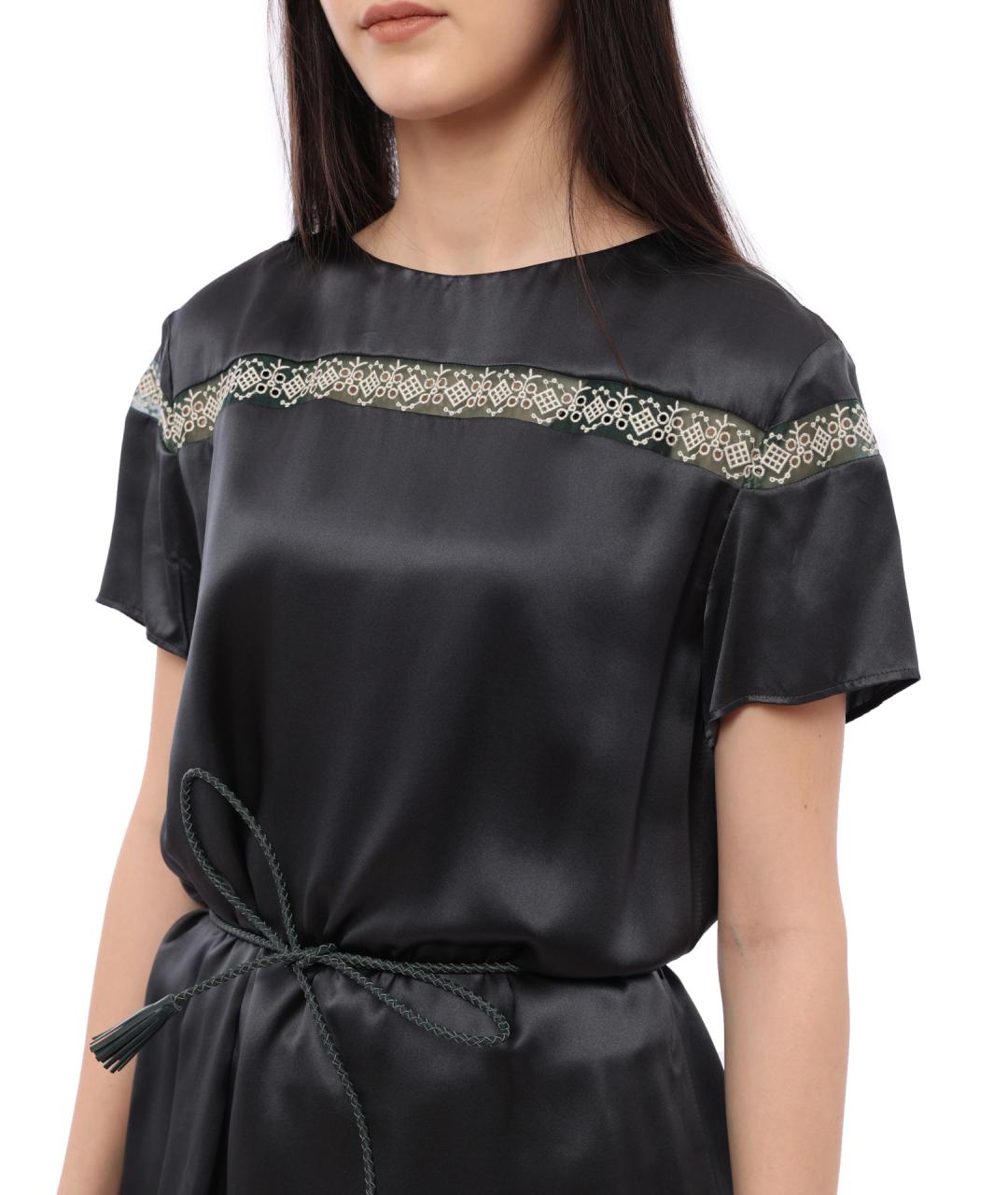 EMPORIO ARMANI Черное повседневное платье, фото 3