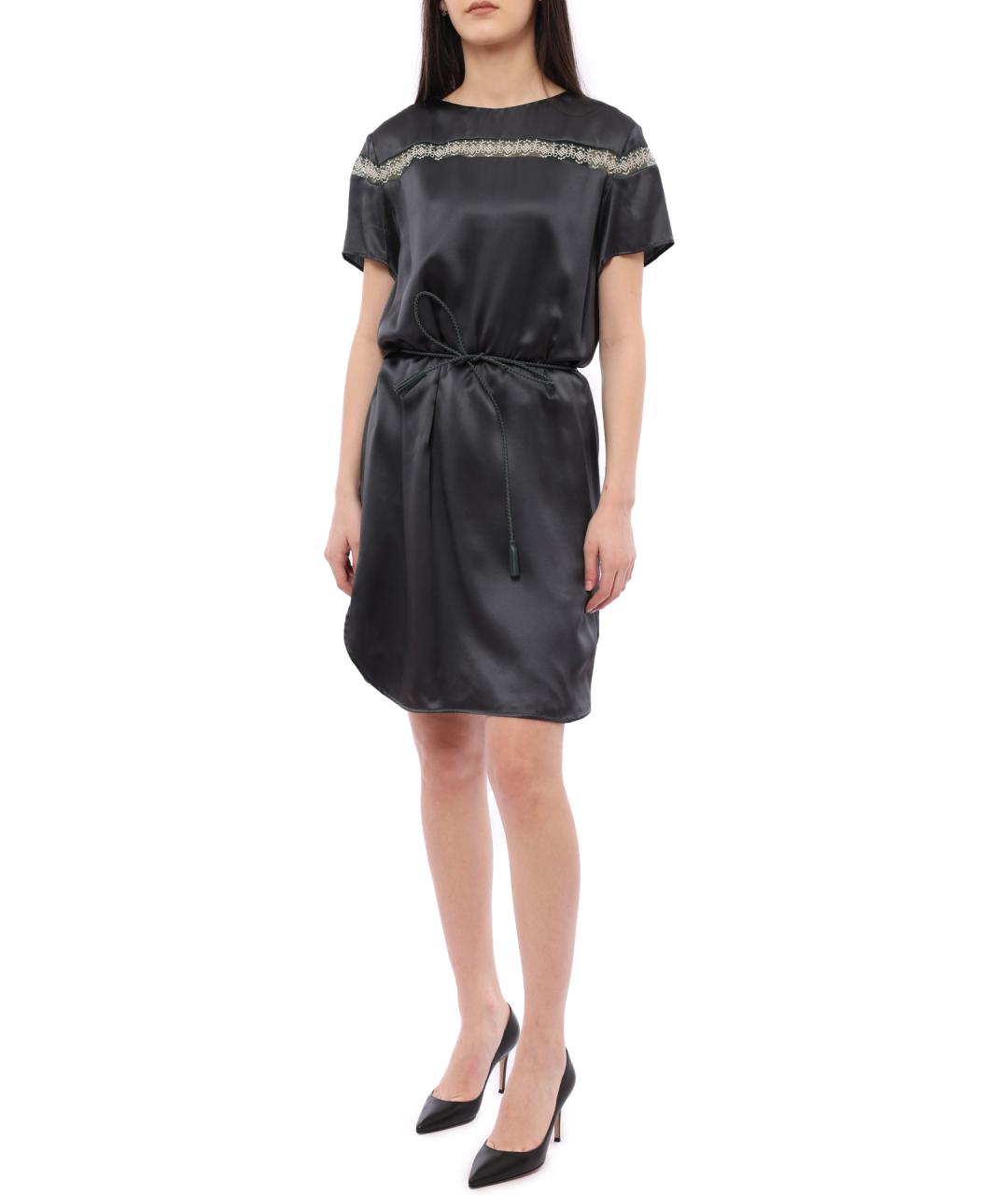 EMPORIO ARMANI Черное повседневное платье, фото 6