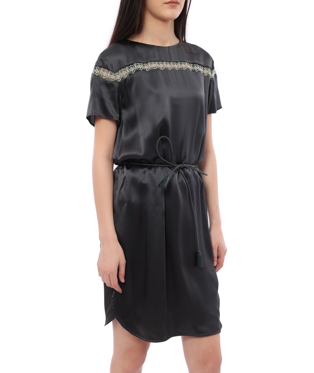 EMPORIO ARMANI Черное повседневное платье, фото 5