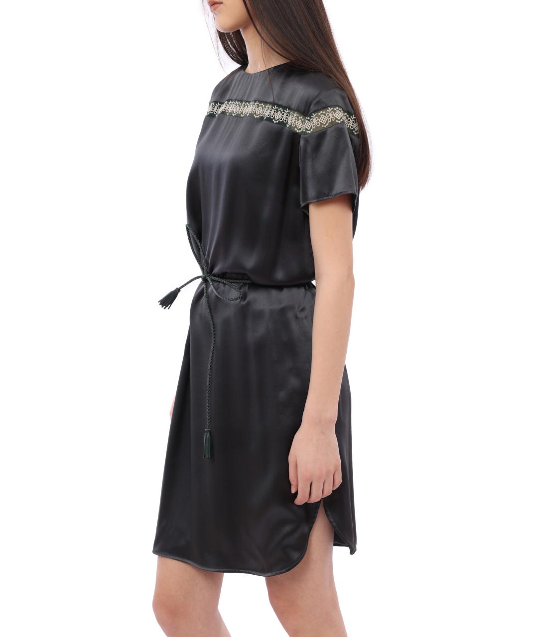 EMPORIO ARMANI Черное повседневное платье, фото 4
