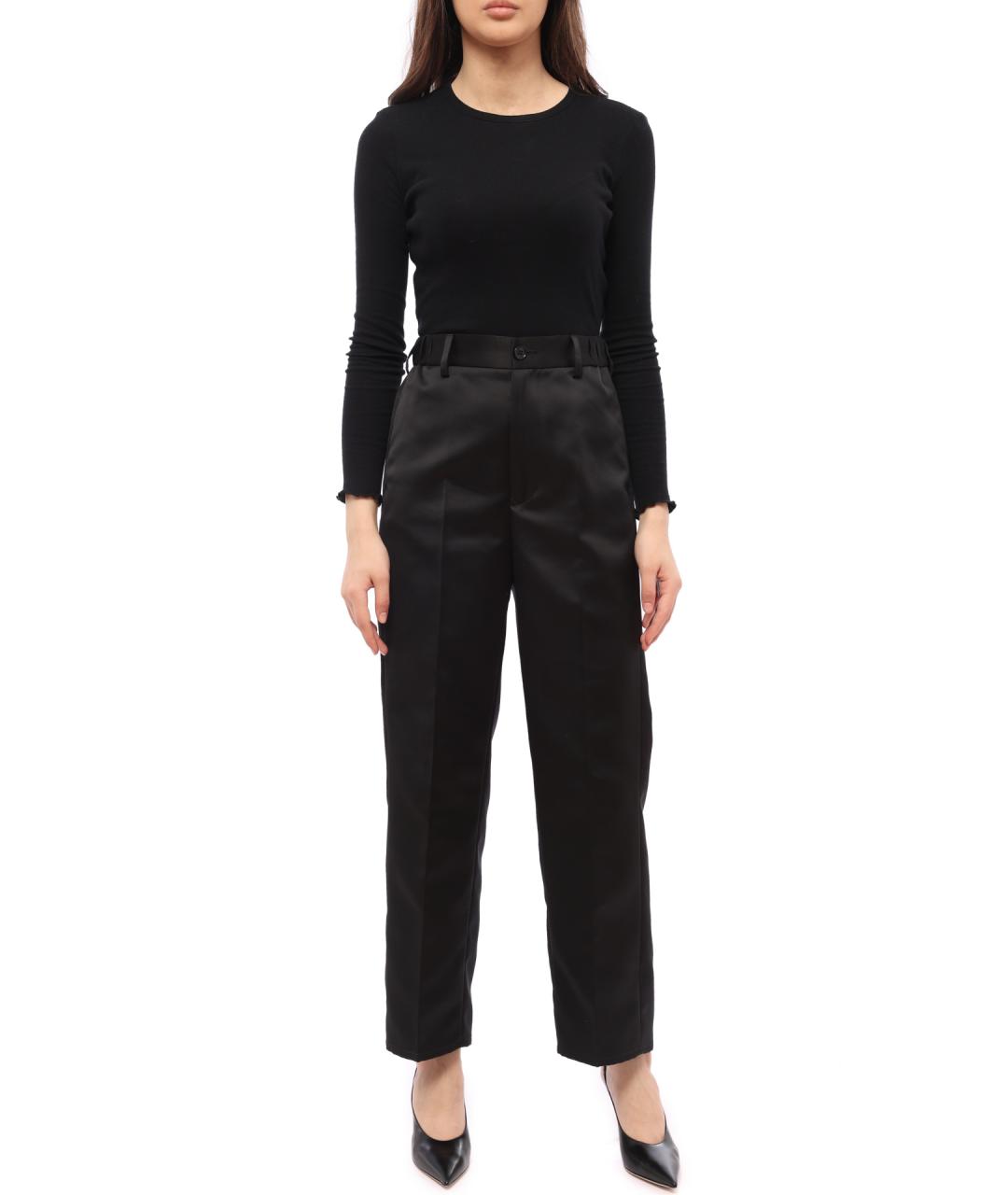 MM6 MAISON MARGIELA Черные прямые брюки, фото 5