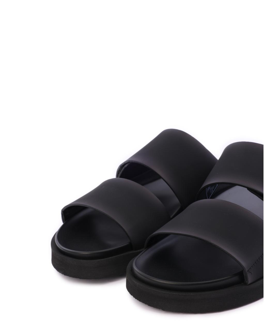 EMPORIO ARMANI Черные шлепанцы, фото 4