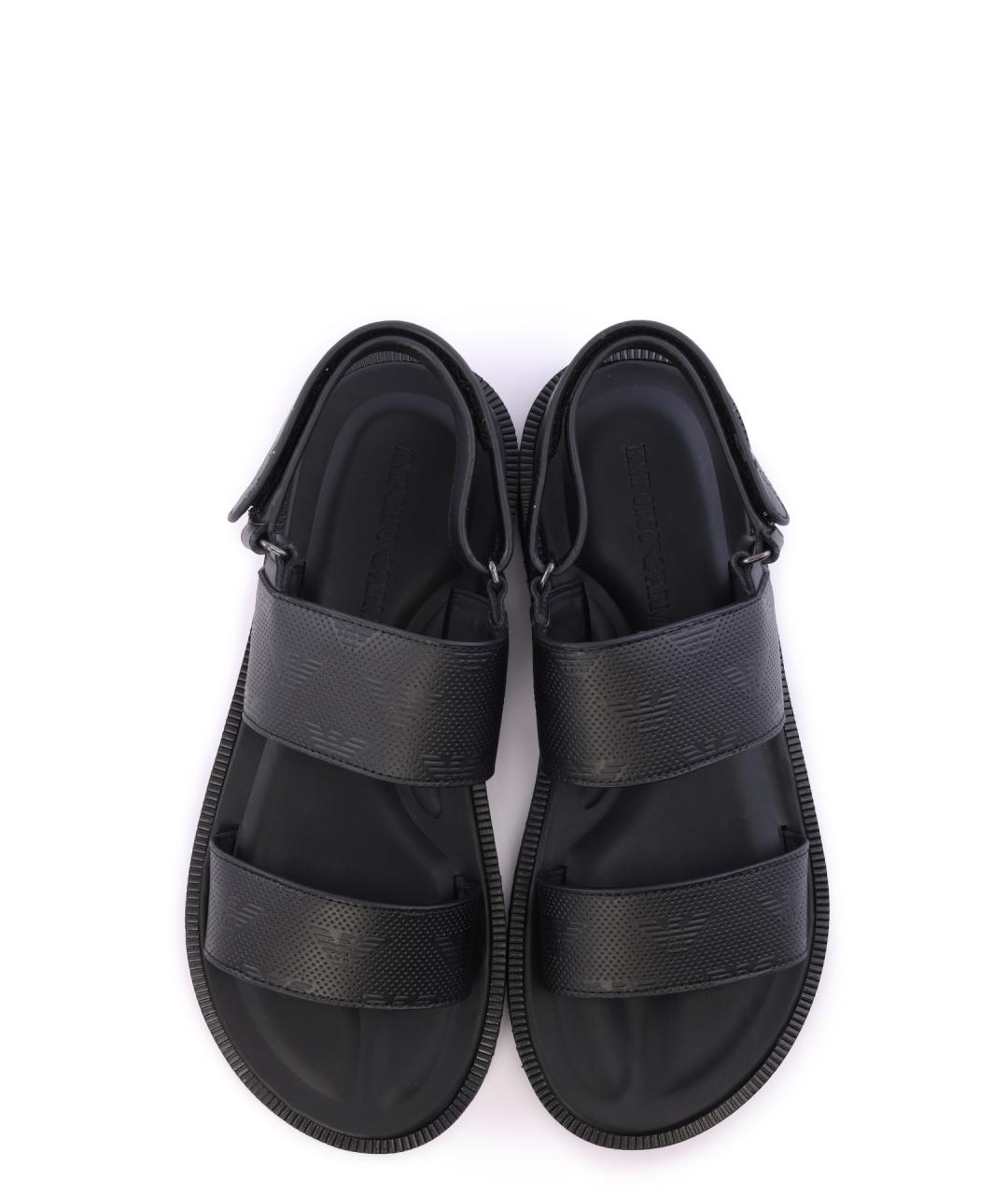 EMPORIO ARMANI Черные сандалии, фото 3