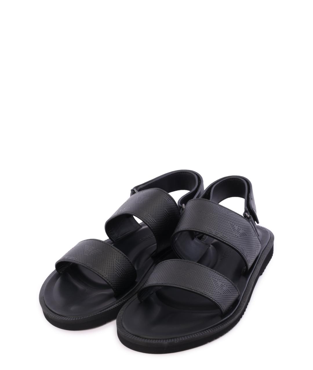 EMPORIO ARMANI Черные сандалии, фото 2