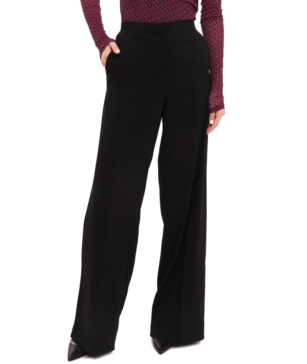 PINKO Черные прямые брюки, фото 1