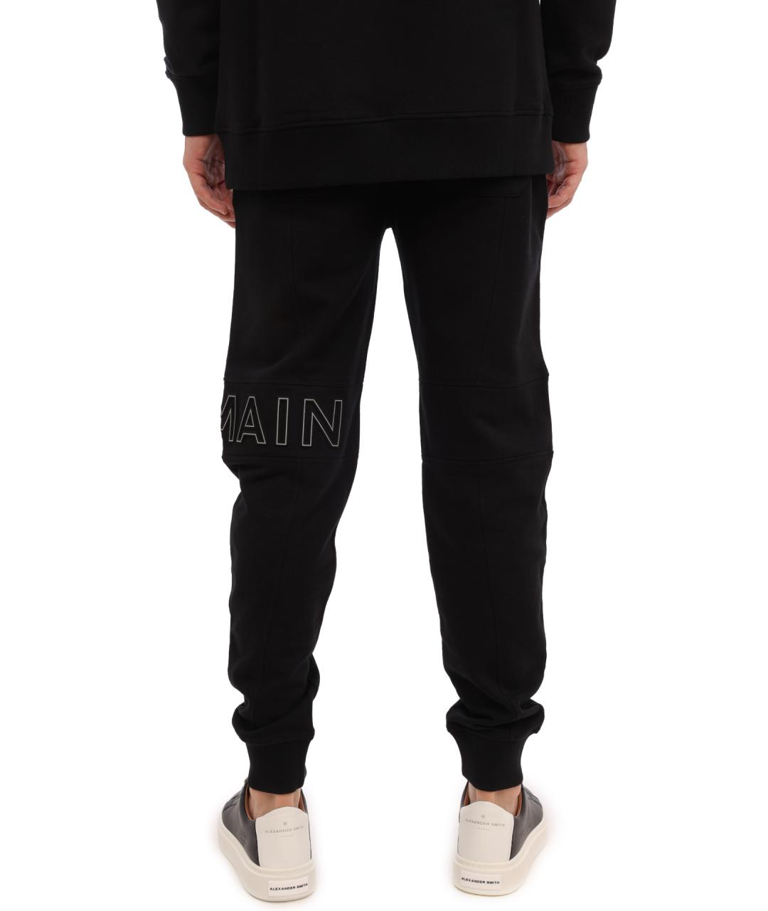 BALMAIN Черные хлопковые повседневные брюки, фото 4