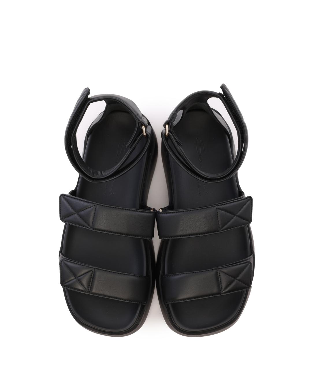 SANTONI Черные сандалии, фото 4