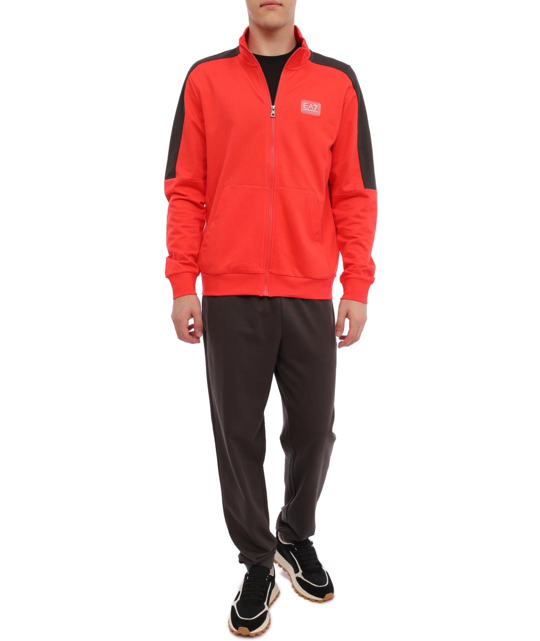 EA7 Красный спортивный костюм, фото 2