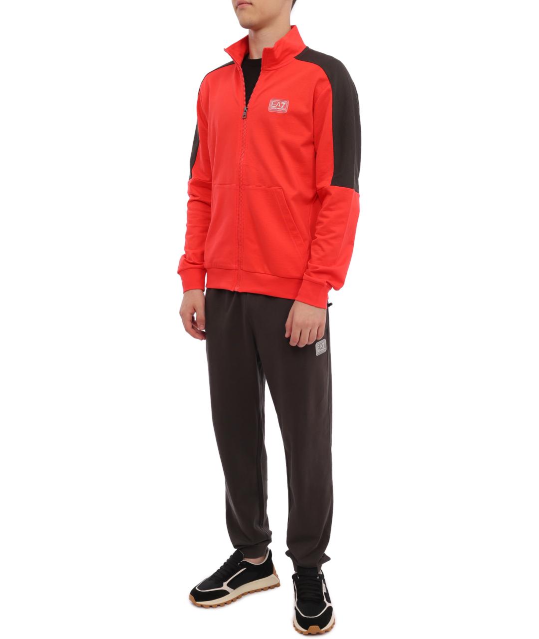 EA7 Красный спортивный костюм, фото 3