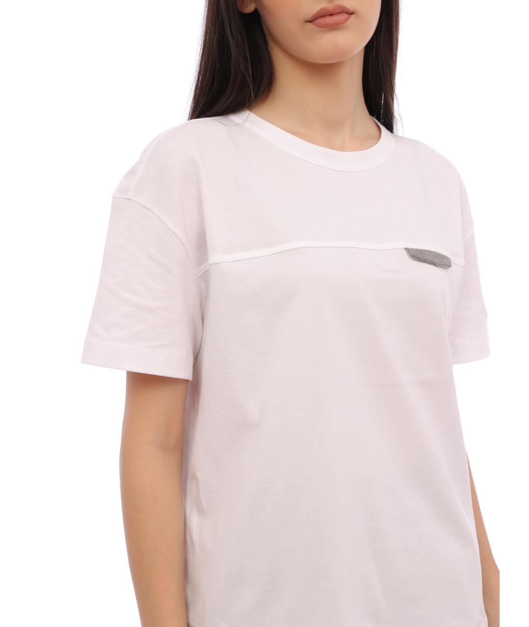 BRUNELLO CUCINELLI Хлопковая футболка, фото 4