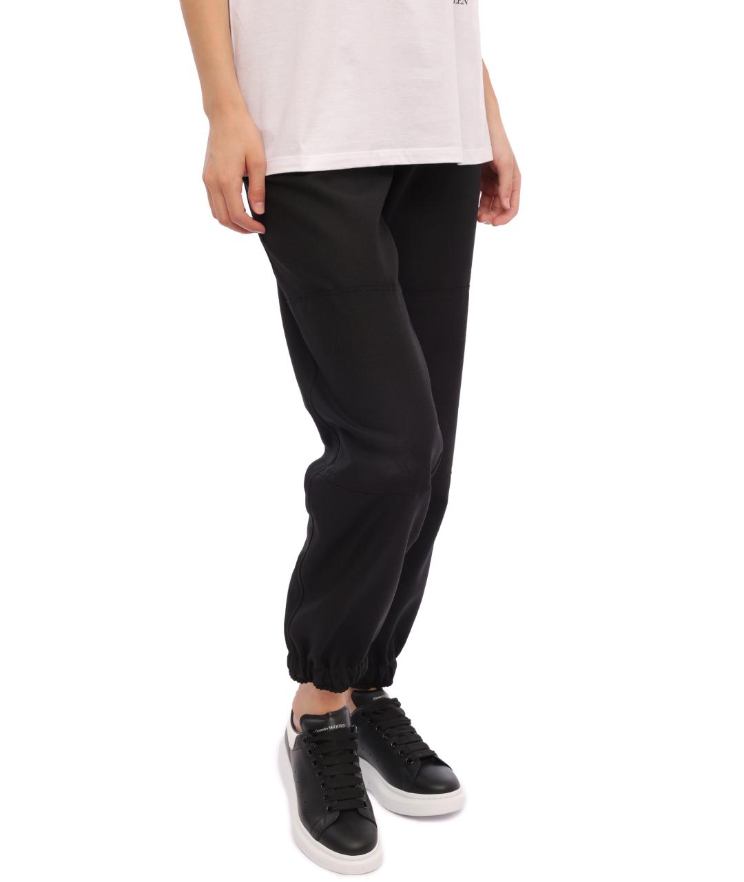 ALEXANDER MCQUEEN Черные прямые брюки, фото 2