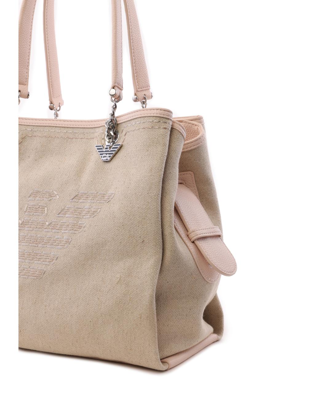 EMPORIO ARMANI Тканевая сумка тоут, фото 5