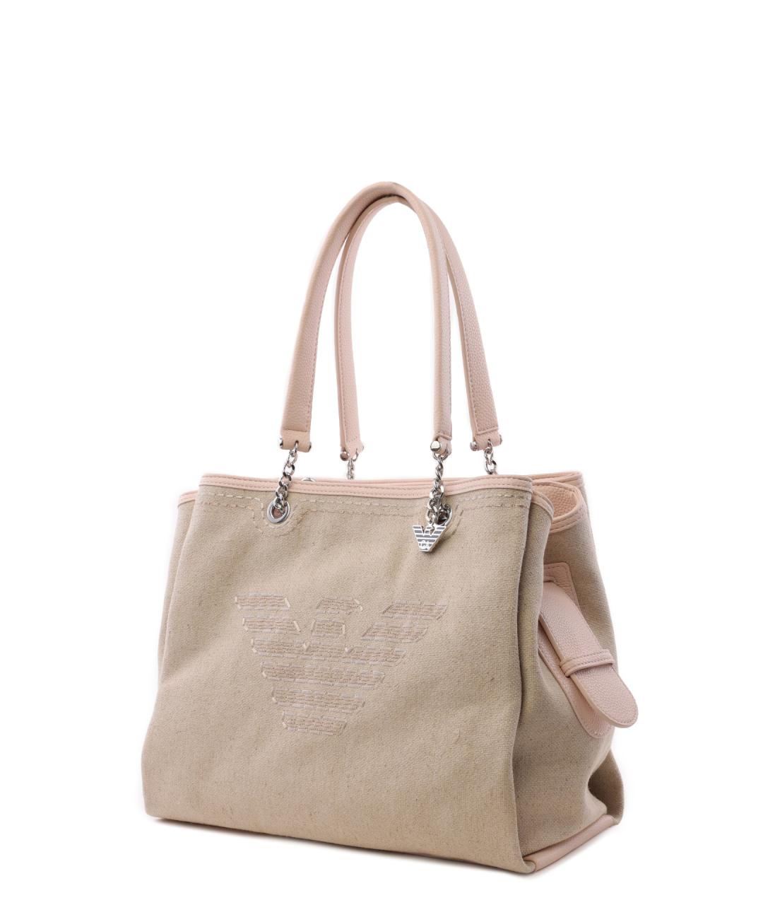 EMPORIO ARMANI Тканевая сумка тоут, фото 2