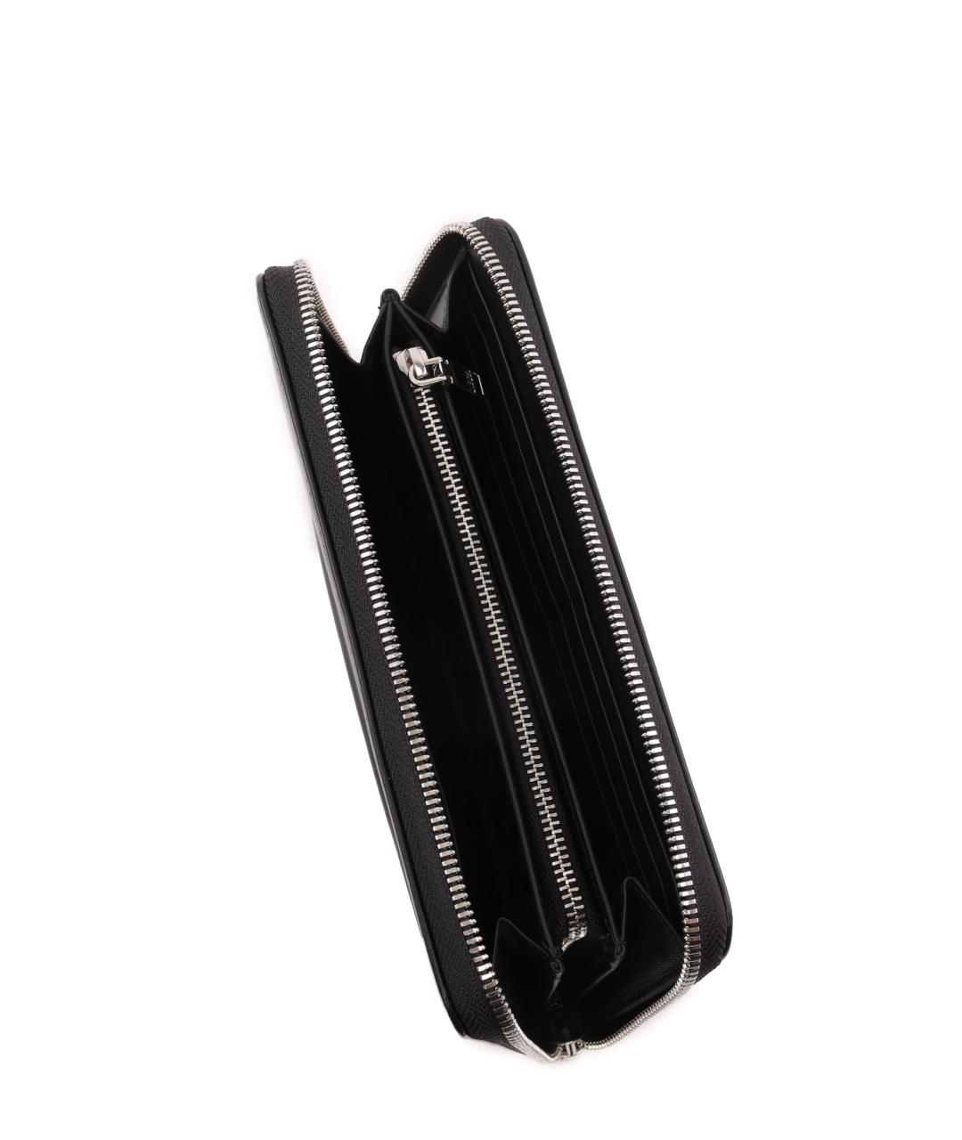 DIESEL Черный кожаный кошелек, фото 4