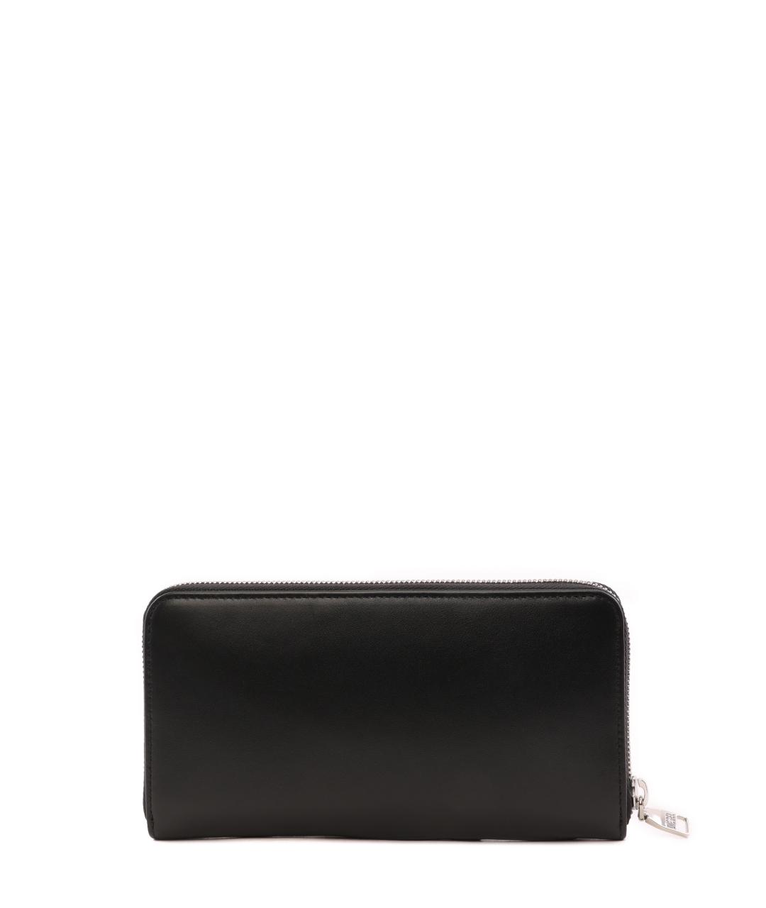 DIESEL Черный кожаный кошелек, фото 3