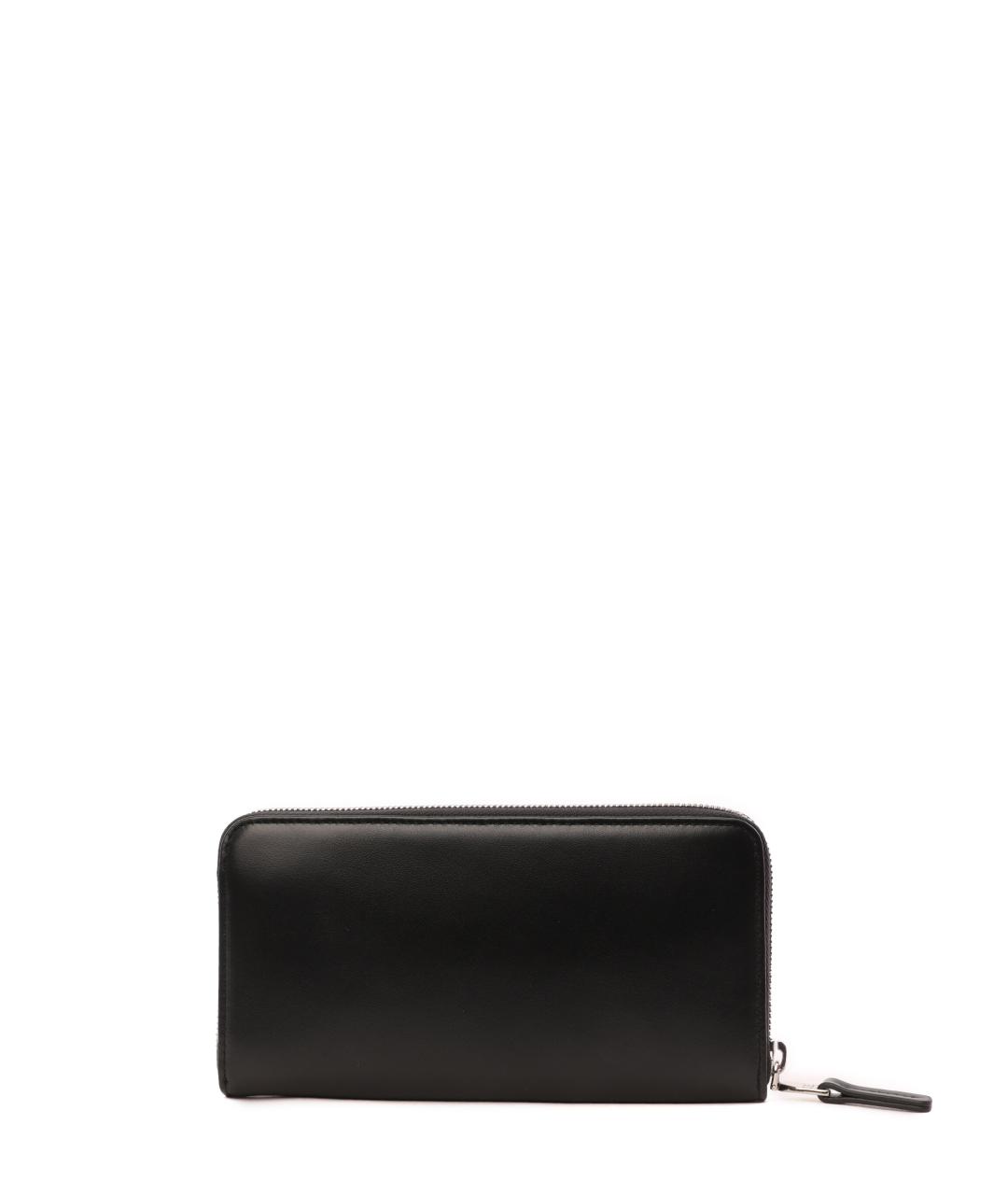 DIESEL Черный кожаный кошелек, фото 3