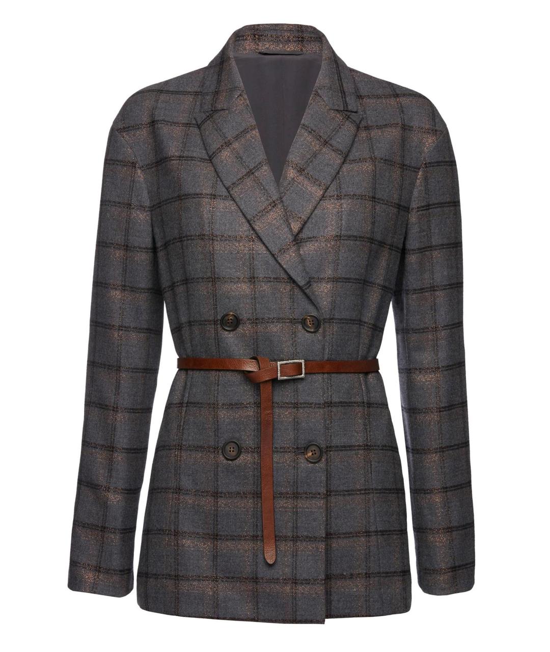 BRUNELLO CUCINELLI Мульти шерстяной костюм с брюками, фото 9