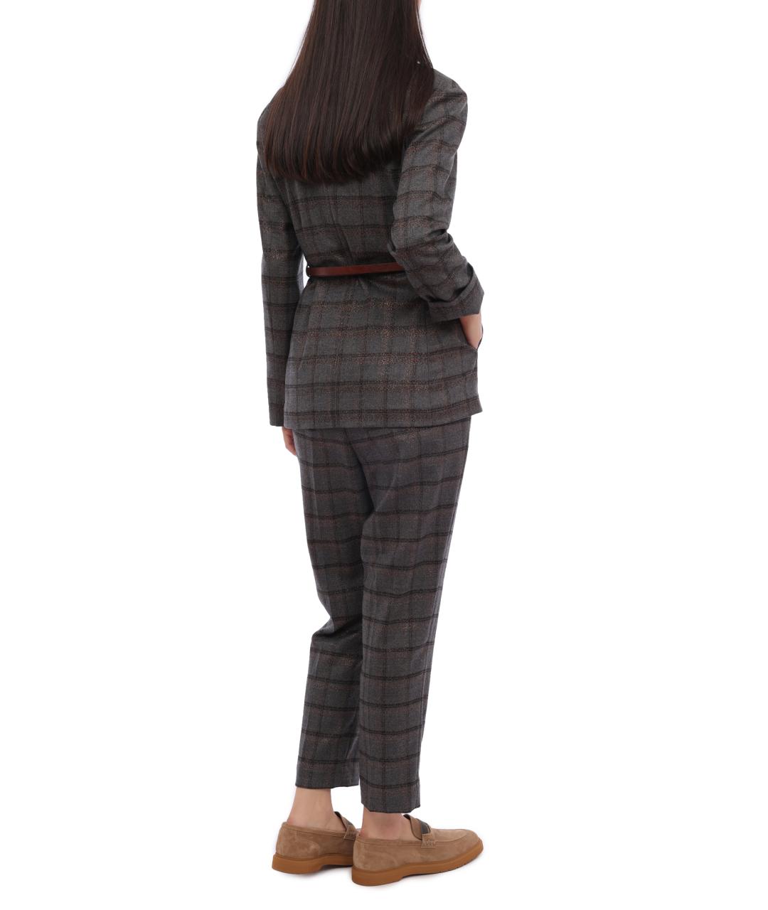 BRUNELLO CUCINELLI Мульти шерстяной костюм с брюками, фото 8