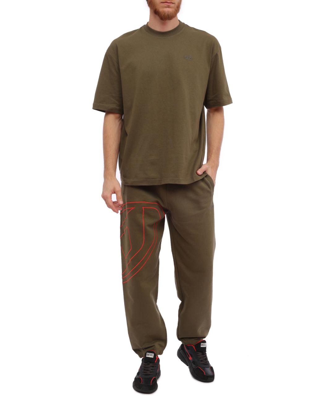 DIESEL Зеленые повседневные брюки, фото 2