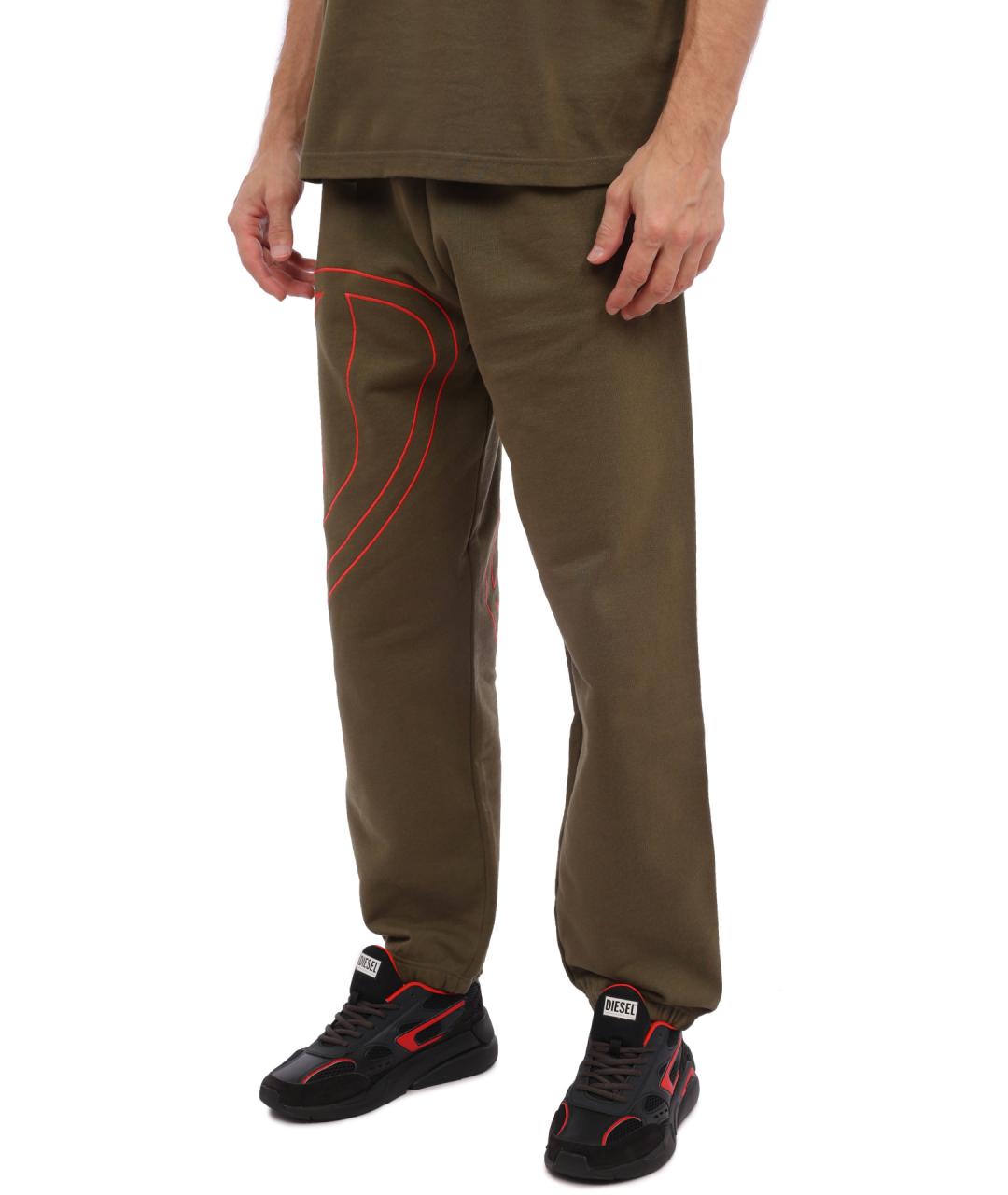 DIESEL Зеленые повседневные брюки, фото 3