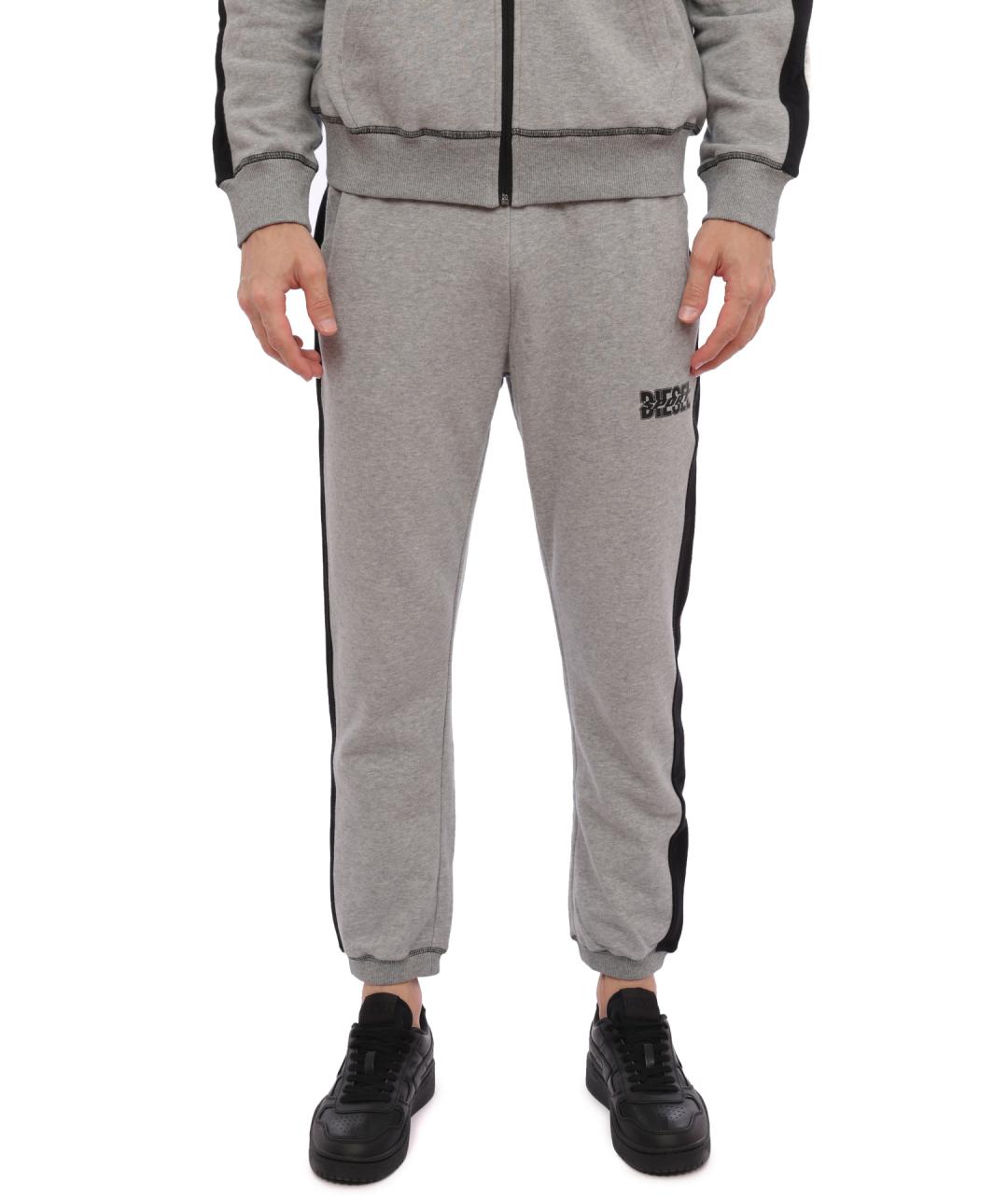 DIESEL Серые хлопковые повседневные брюки, фото 1