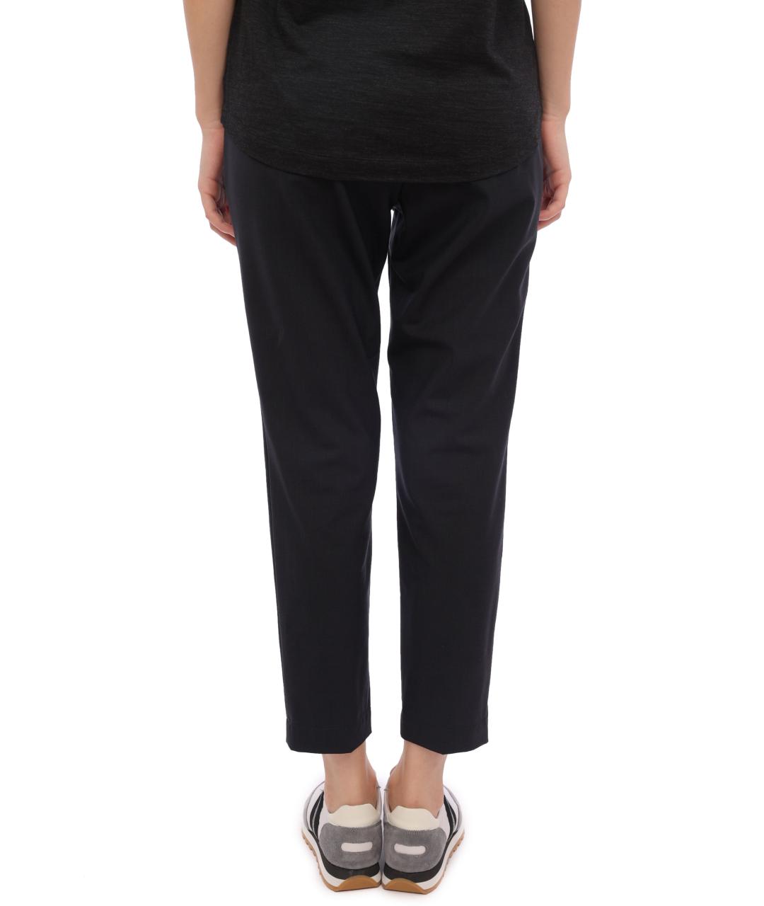 BRUNELLO CUCINELLI Черные прямые брюки, фото 4