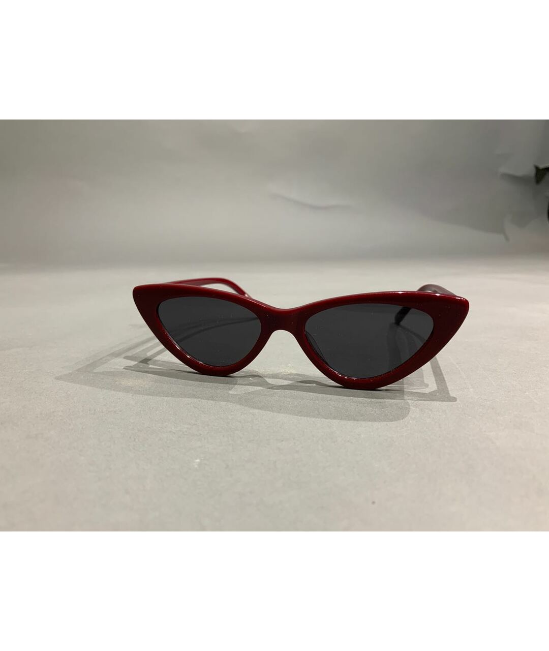 ADAM SELMAN Бордовые пластиковые солнцезащитные очки, фото 5