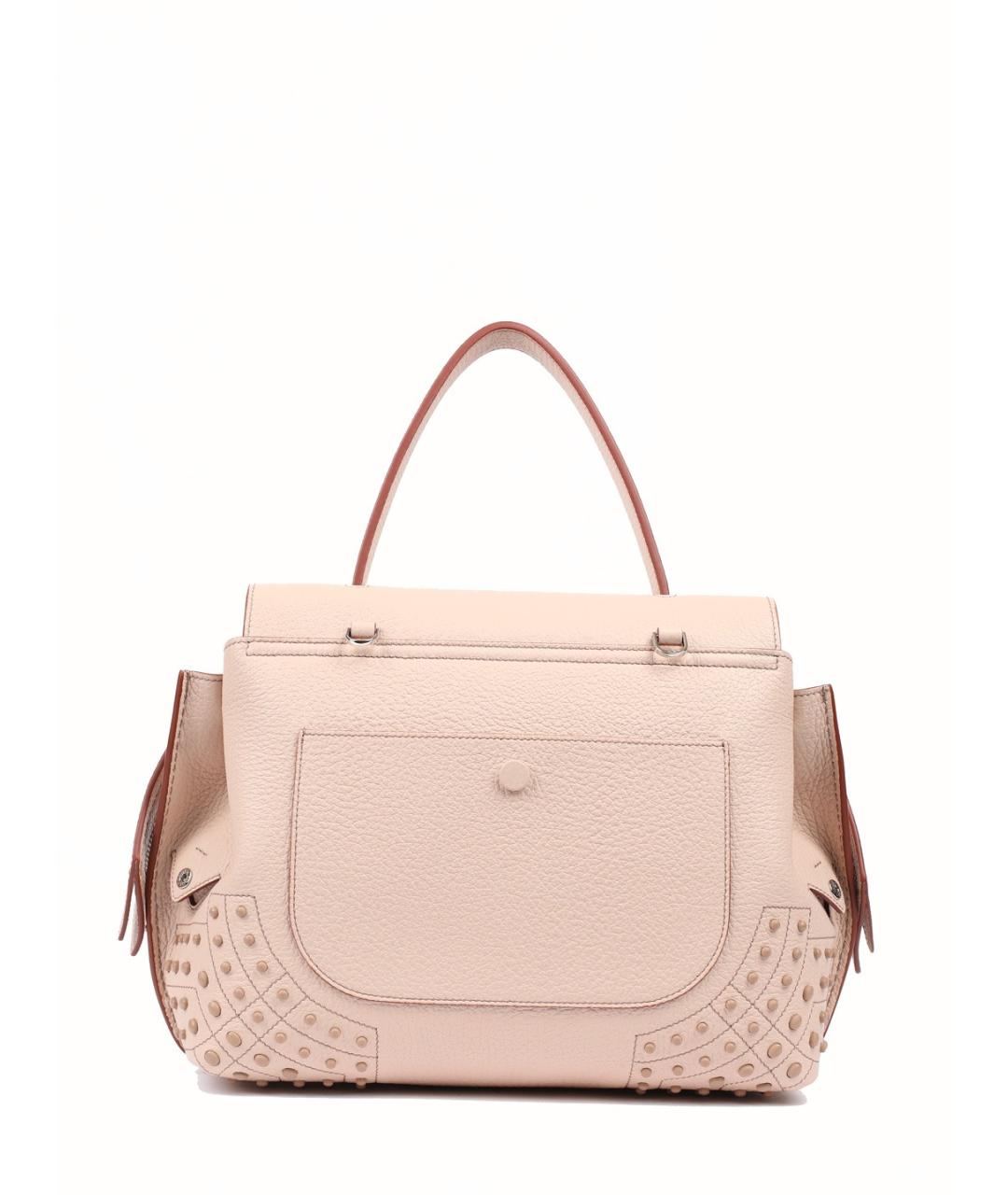 TOD'S Бежевая кожаная сумка через плечо, фото 3
