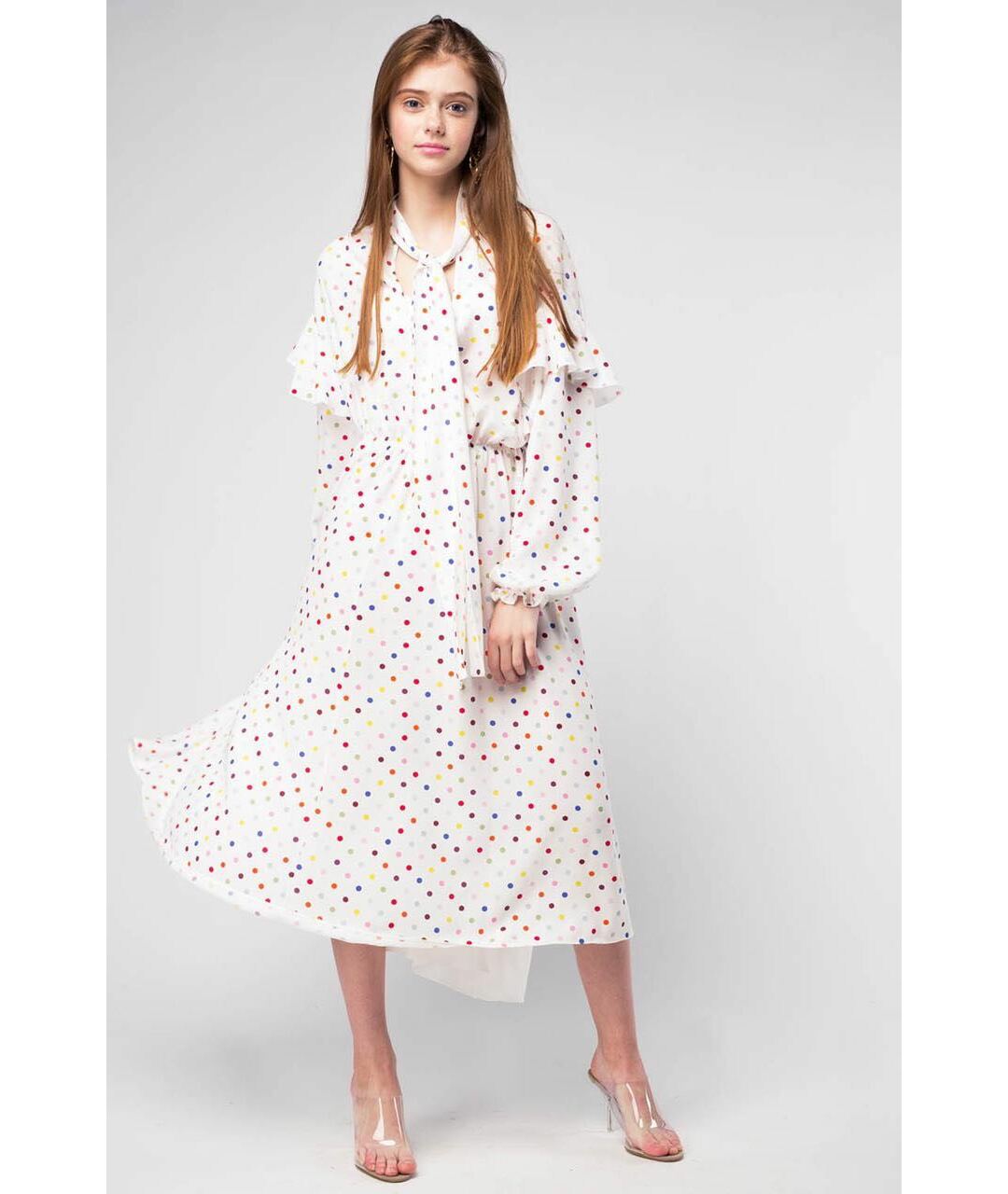 VALENTINO GARAVANI Белое шелковое коктейльное платье, фото 3