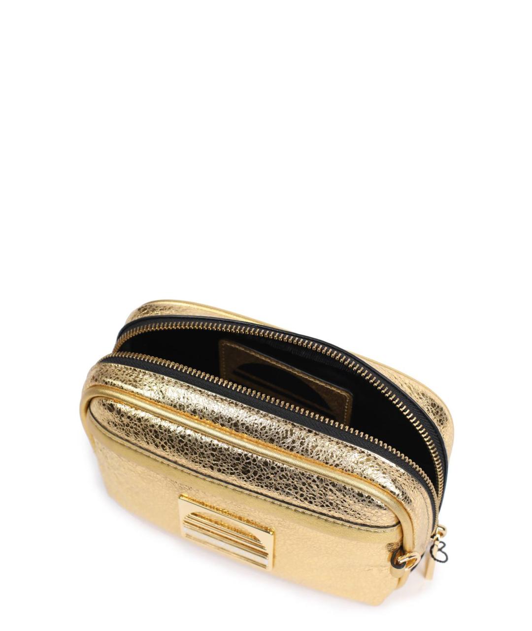 MARC JACOBS Золотая кожаная поясная сумка, фото 4