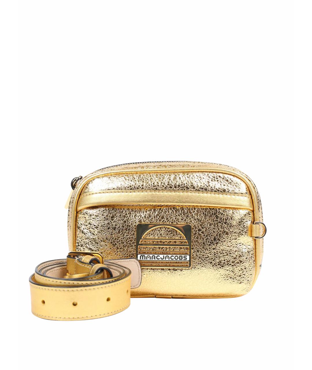 MARC JACOBS Золотая кожаная поясная сумка, фото 1