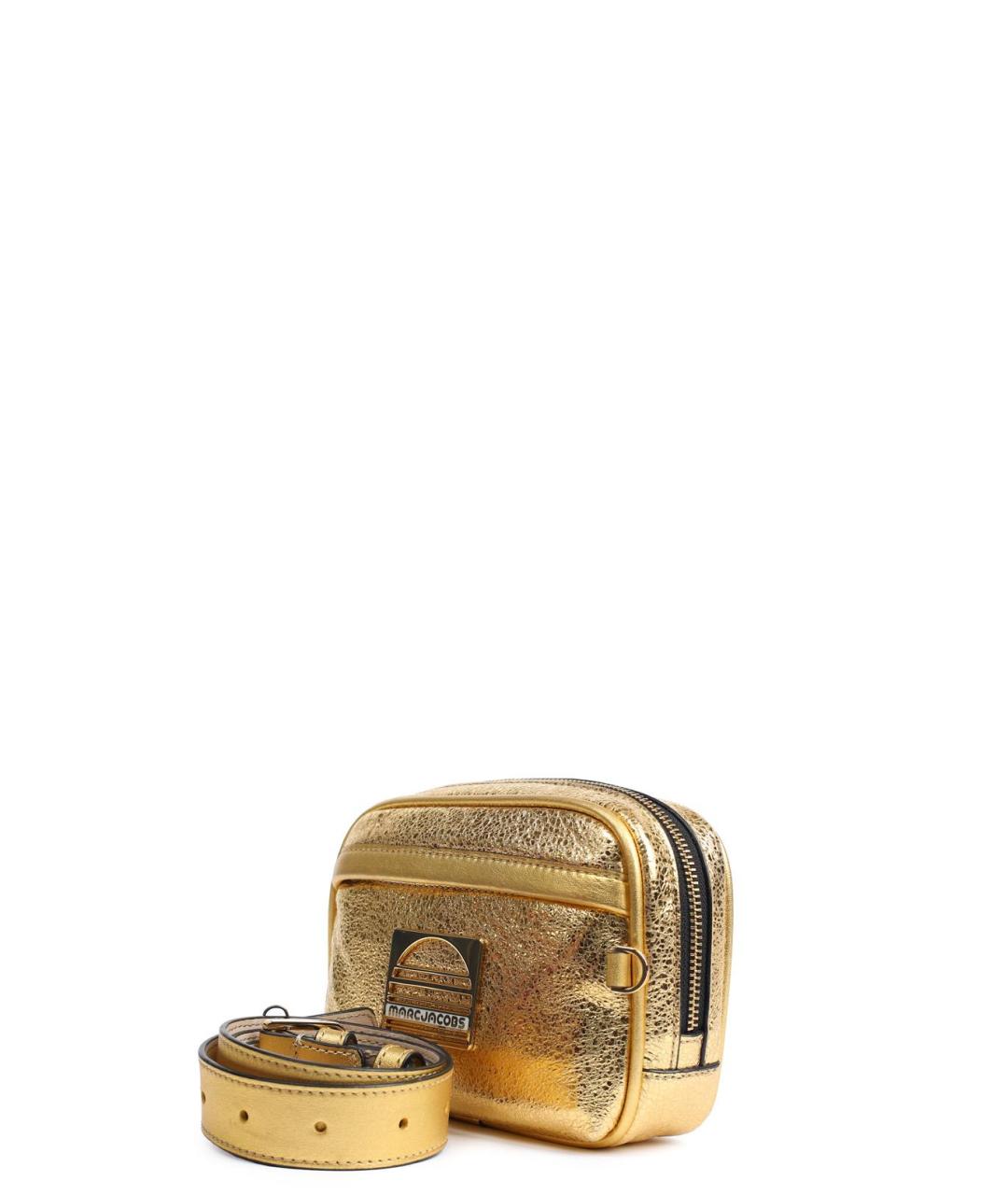 MARC JACOBS Золотая кожаная поясная сумка, фото 2