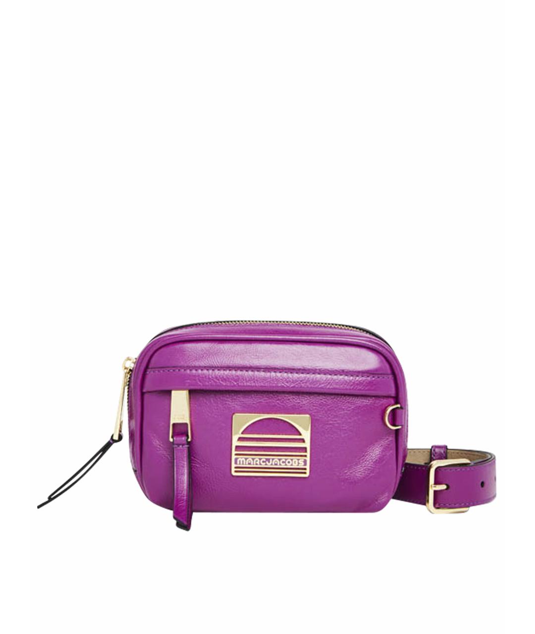 MARC JACOBS Фиолетовая кожаная поясная сумка, фото 1