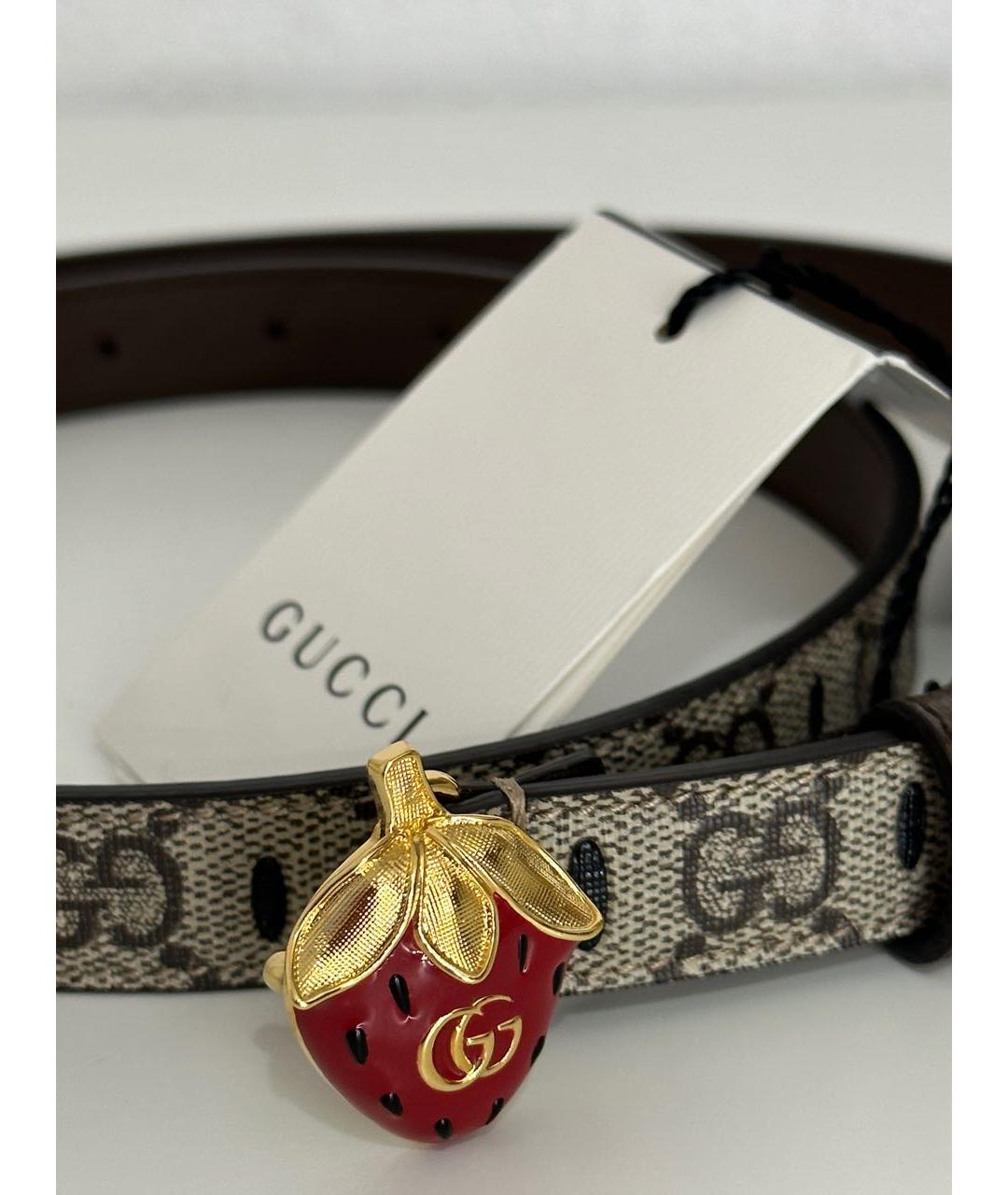 GUCCI Бежевый ремень, фото 7