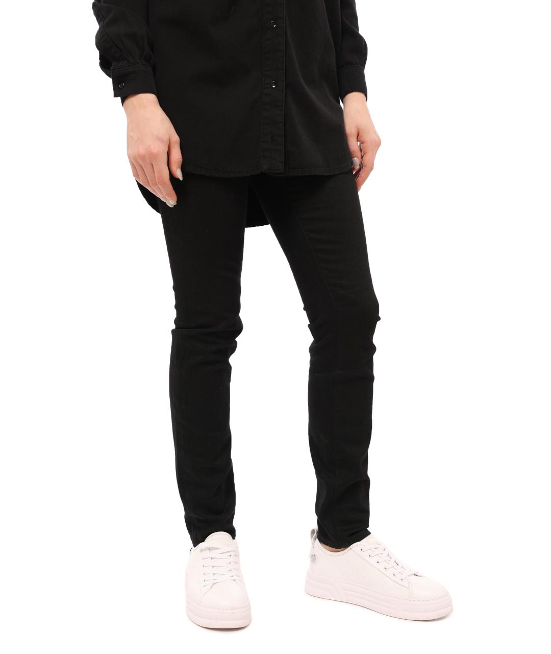 BURBERRY Черные прямые джинсы, фото 3