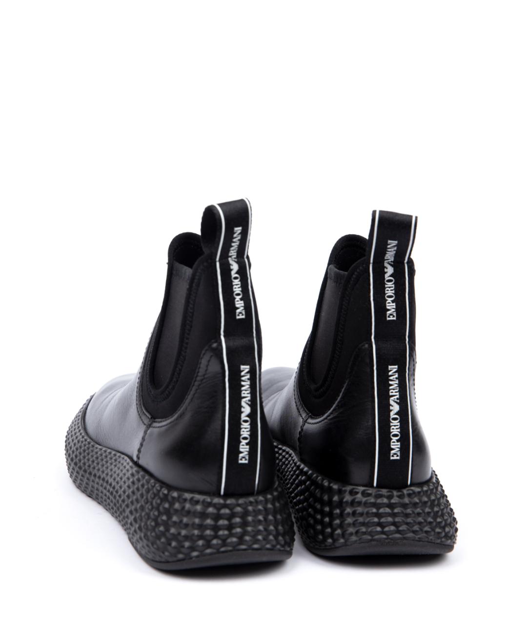 EMPORIO ARMANI Черные ботинки, фото 3