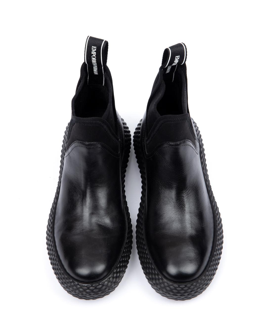 EMPORIO ARMANI Черные ботинки, фото 4