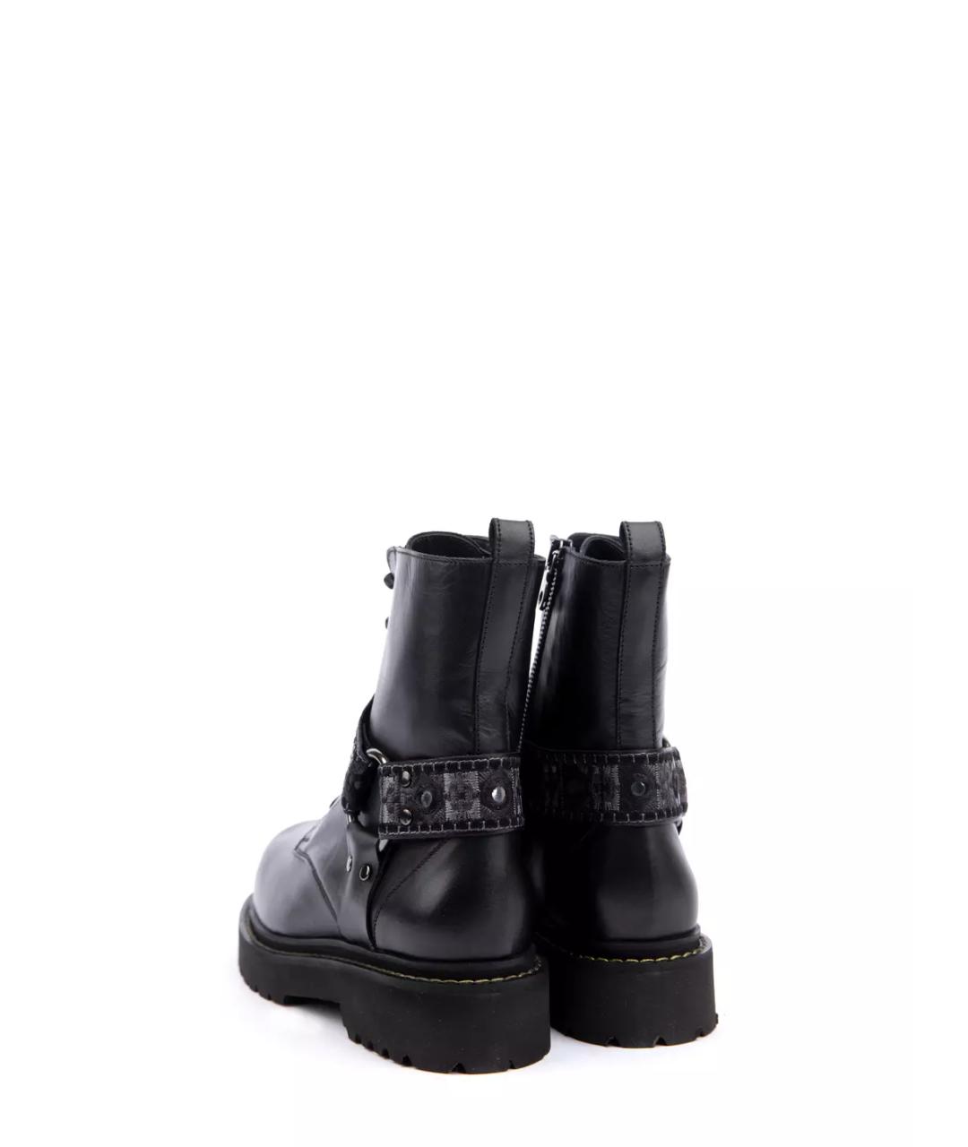 PINKO Черные кожаные ботинки, фото 3