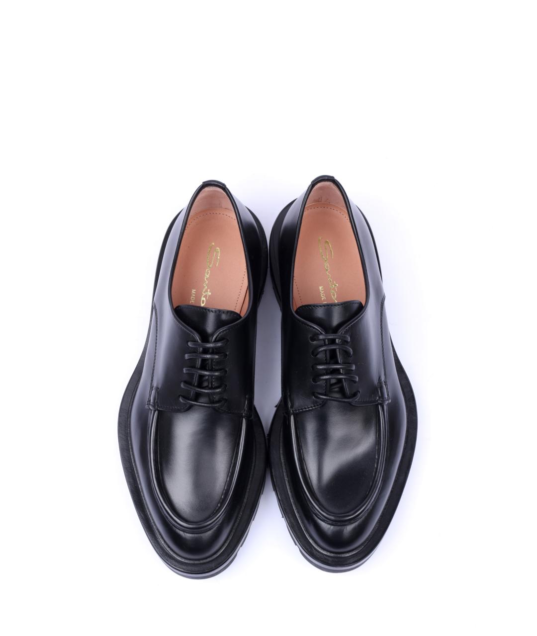 SANTONI Черные туфли, фото 4