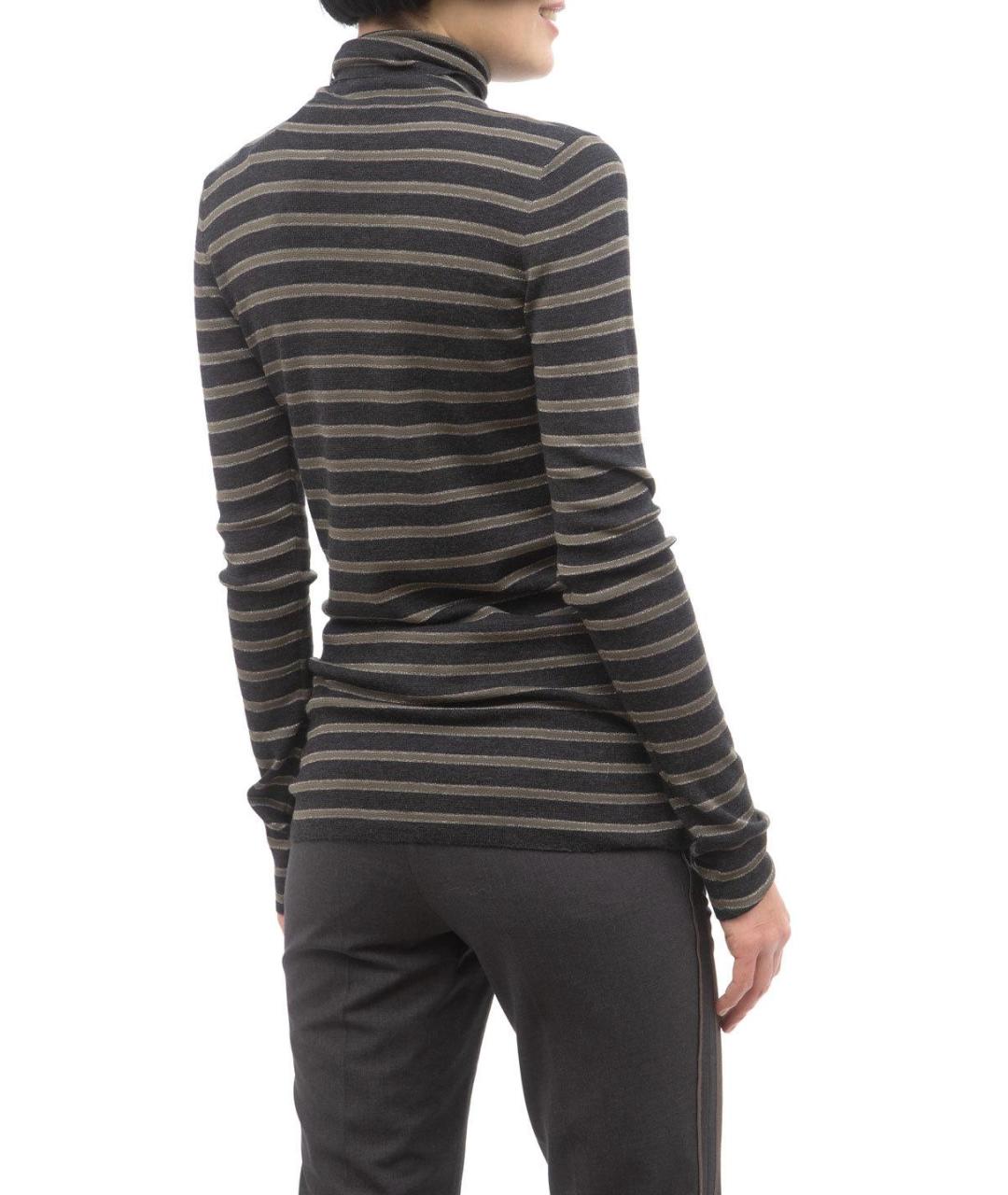 BRUNELLO CUCINELLI Серая шерстяная водолазка, фото 3