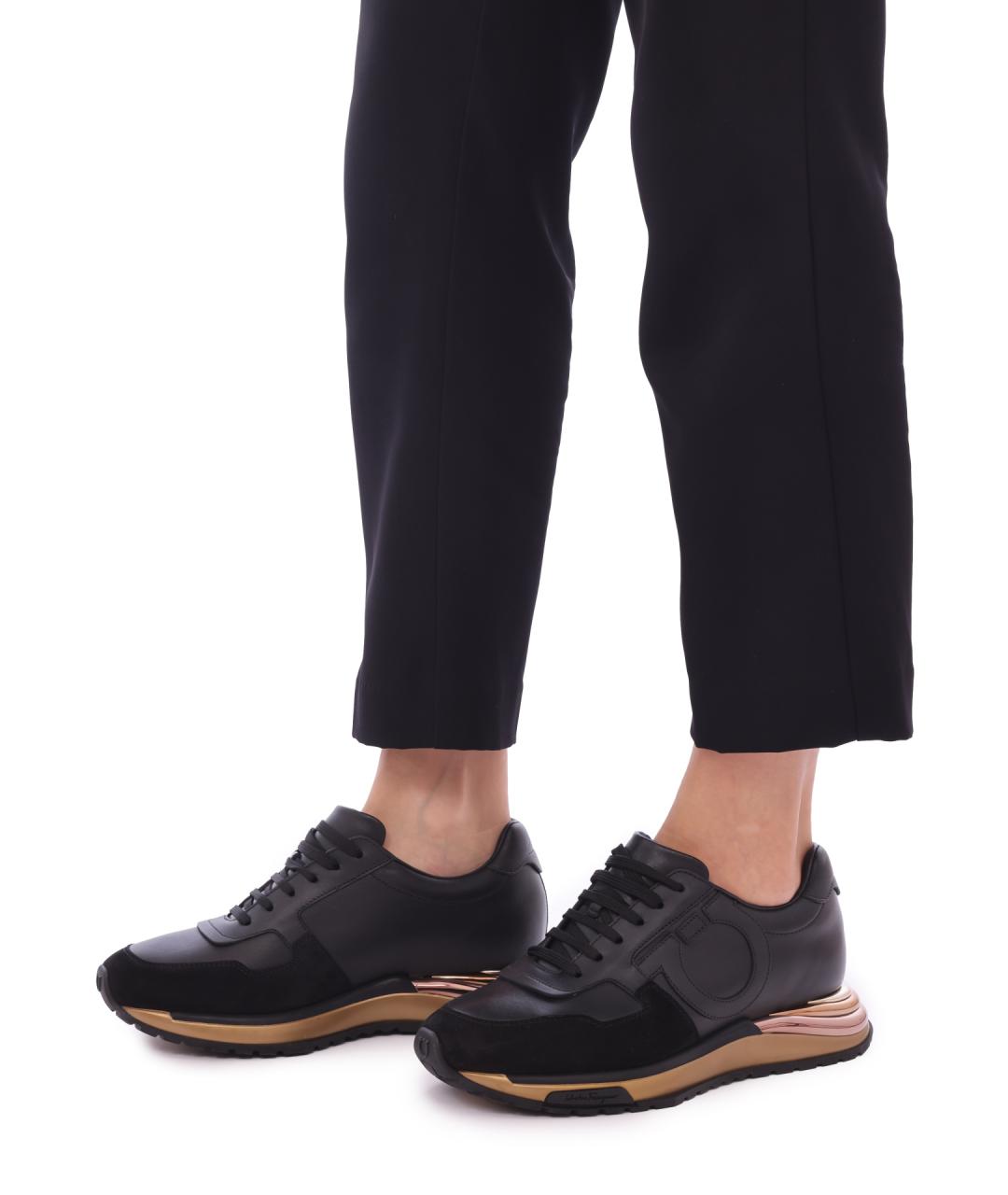 FERRAGAMO Кожаные кроссовки, фото 6